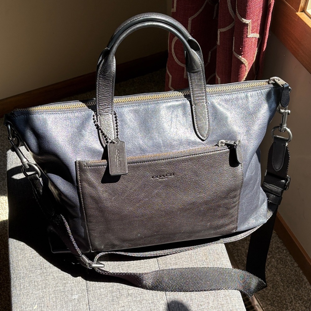 Coach Metropolitan Soft Briefcase Bag w/ Strap &Hang Tag Light wear